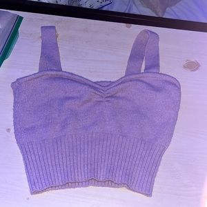 Purple, ross crop top